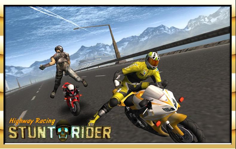 Highway Bike Attack Race Game Captura de pantalla 3