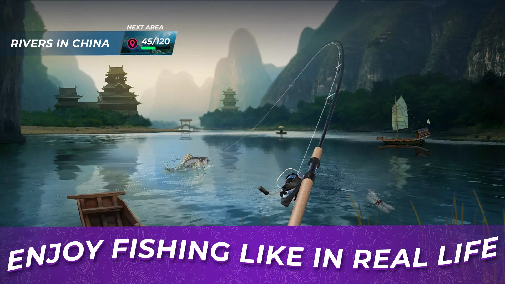 Fishing Rival ဖန်သားပြင်ဓာတ်ပုံ 1