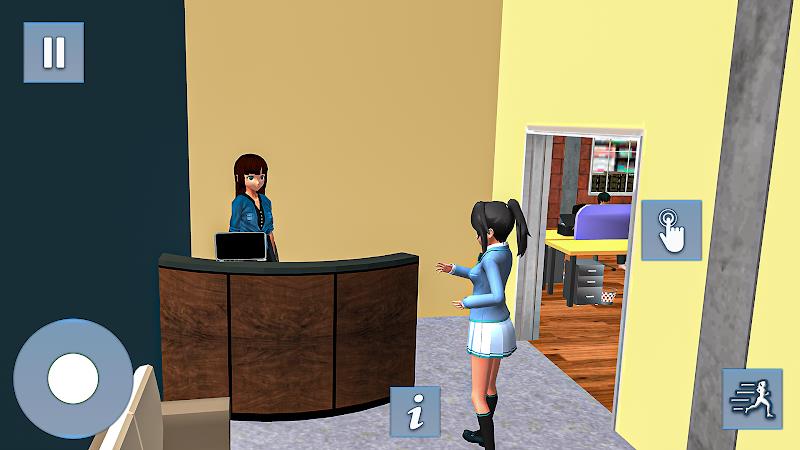 Anime Games: Office Girl Sim স্ক্রিনশট 2