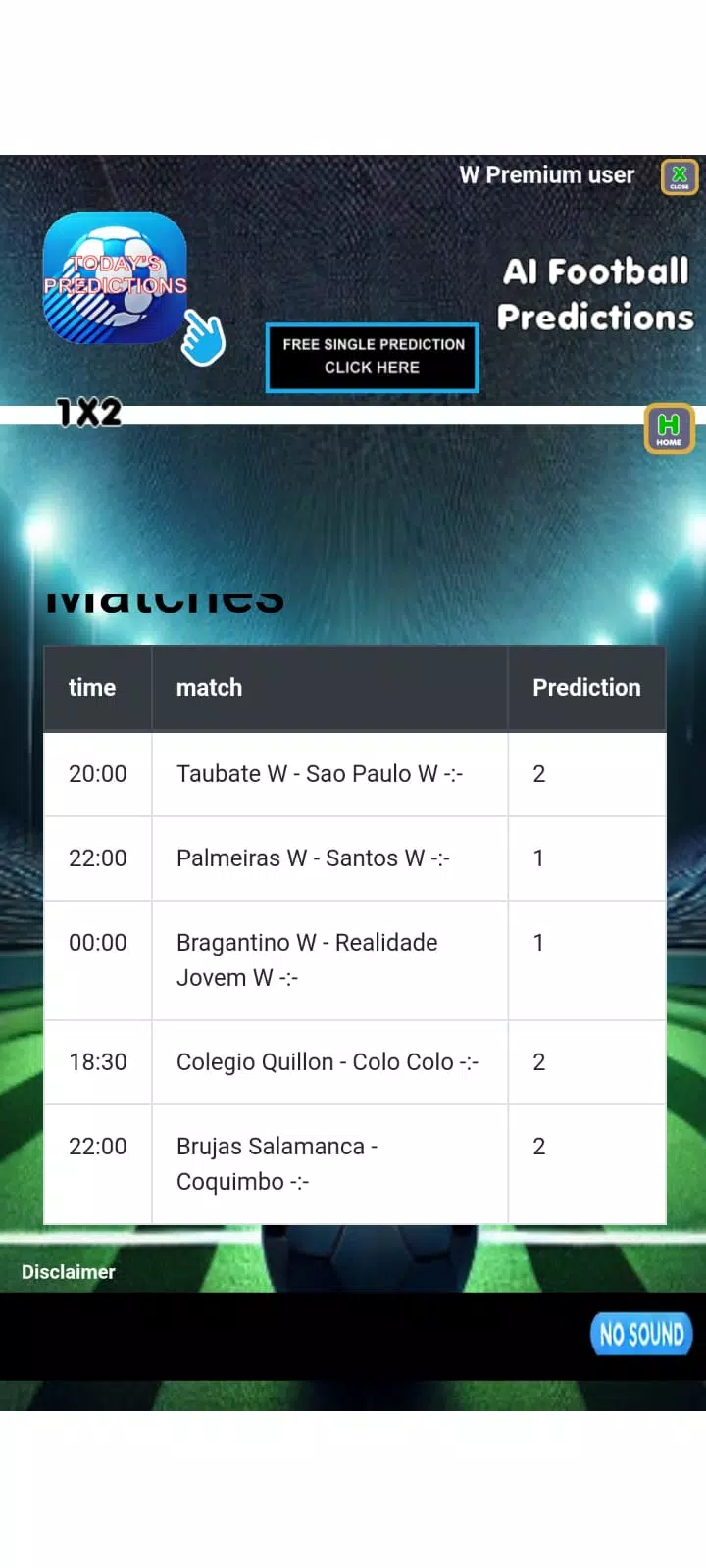 Ai football predictions Screenshot 3