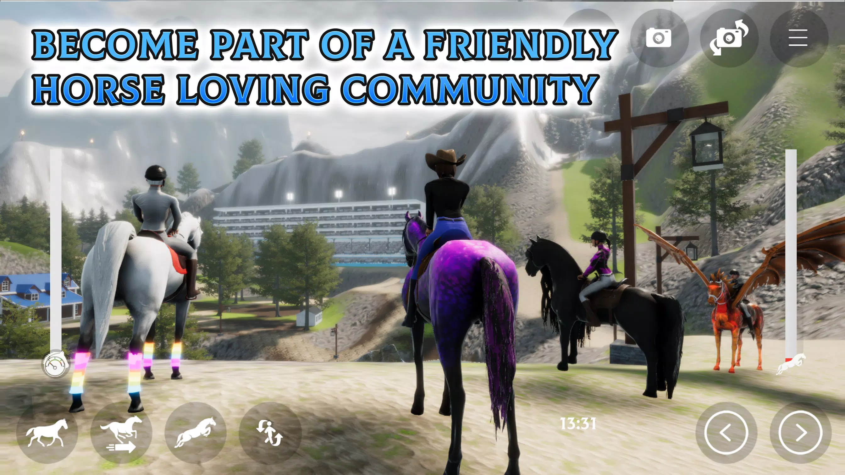 Horse Academy - Equestrian MMO スクリーンショット 3