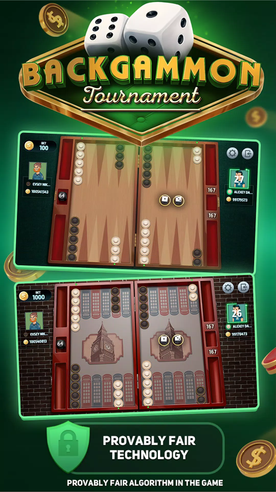 Backgammon Tournament Captura de tela 0