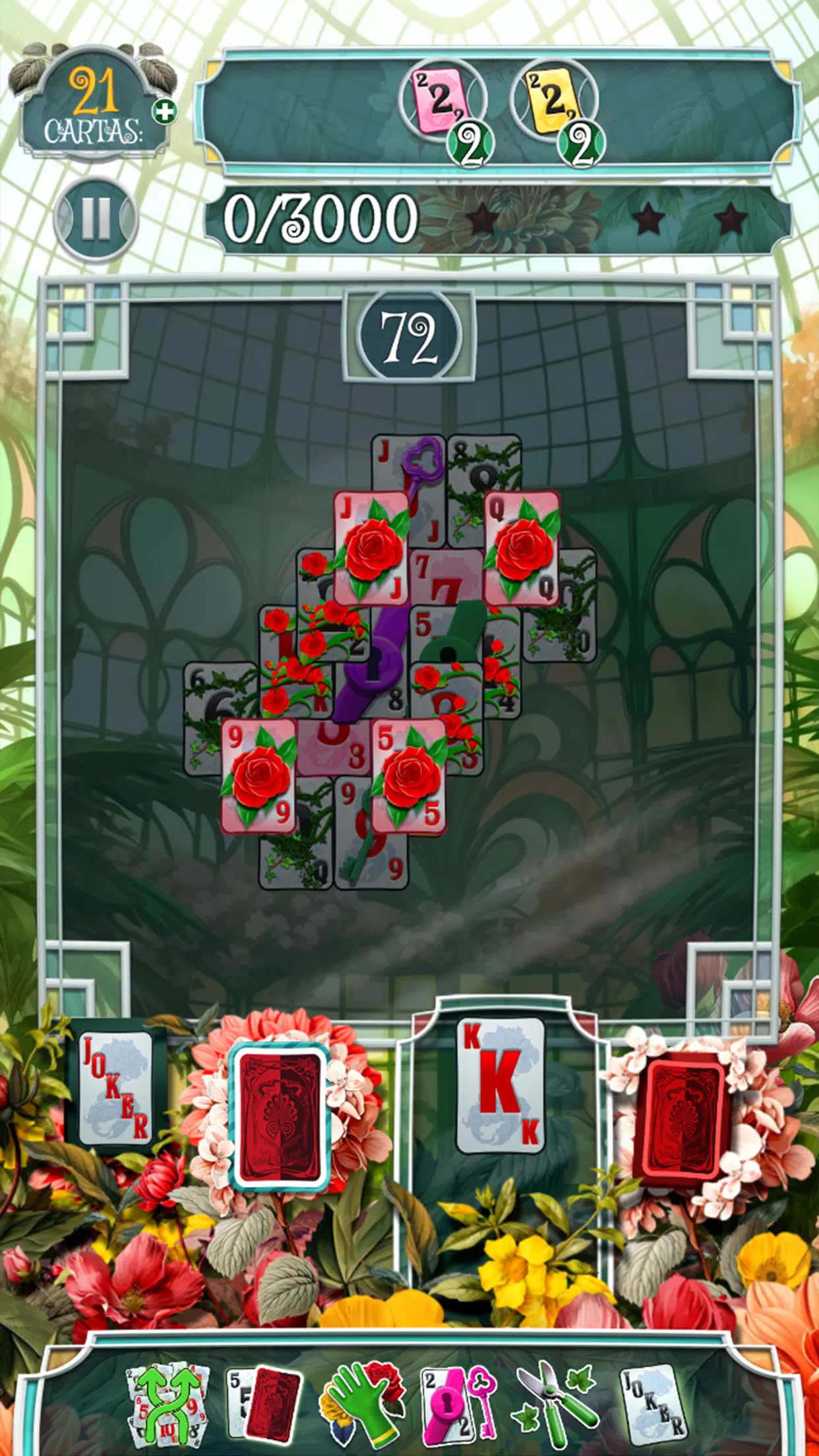 Greenhouse Solitaire TriPeaks ภาพหน้าจอ 3