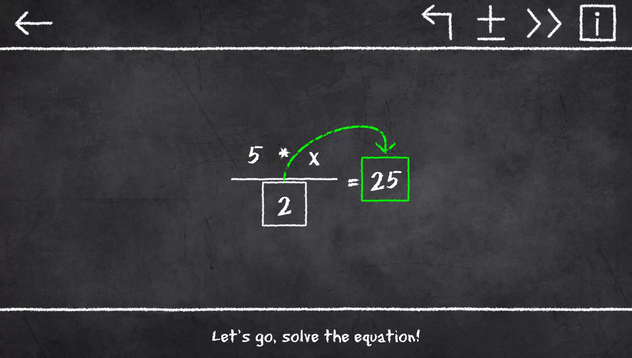 x=1: Learn to solve equations Zrzut ekranu 3