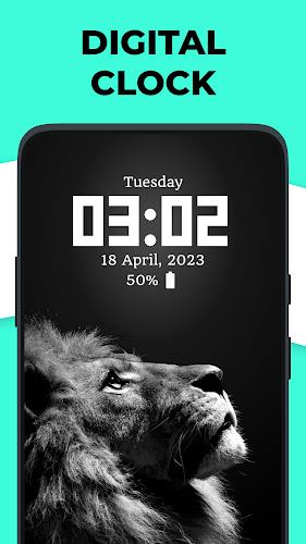 Live Clock wallpaper app Capture d'écran 1