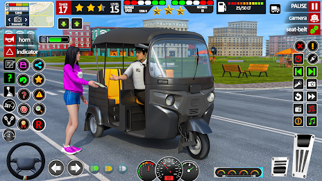 TukTuk Rickshaw Driving Games Capture d'écran 0