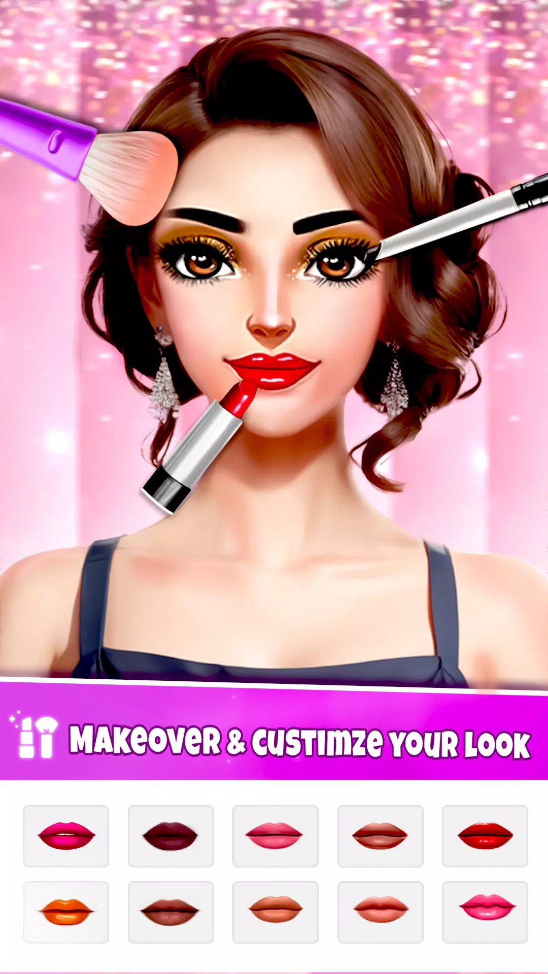 Fashion Dress Up, Makeup Game Schermafbeelding 0