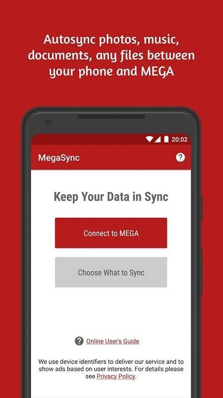 Autosync for MEGA - MegaSync Tangkapan skrin 1