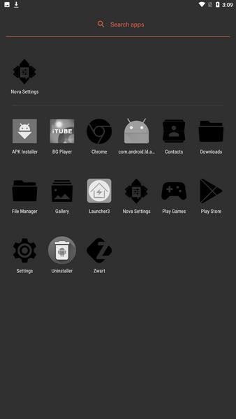 Zwart - Black Icon Pack Screenshot 2