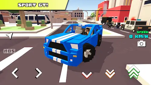 Blocky Car Racer Capture d'écran 0