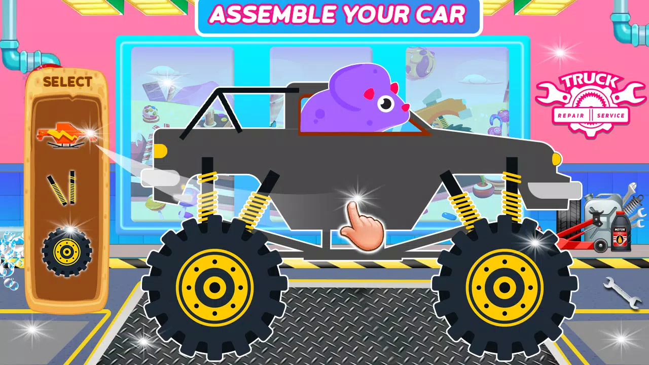 Dinosaurs Trucks Auto Workshop 스크린샷 3