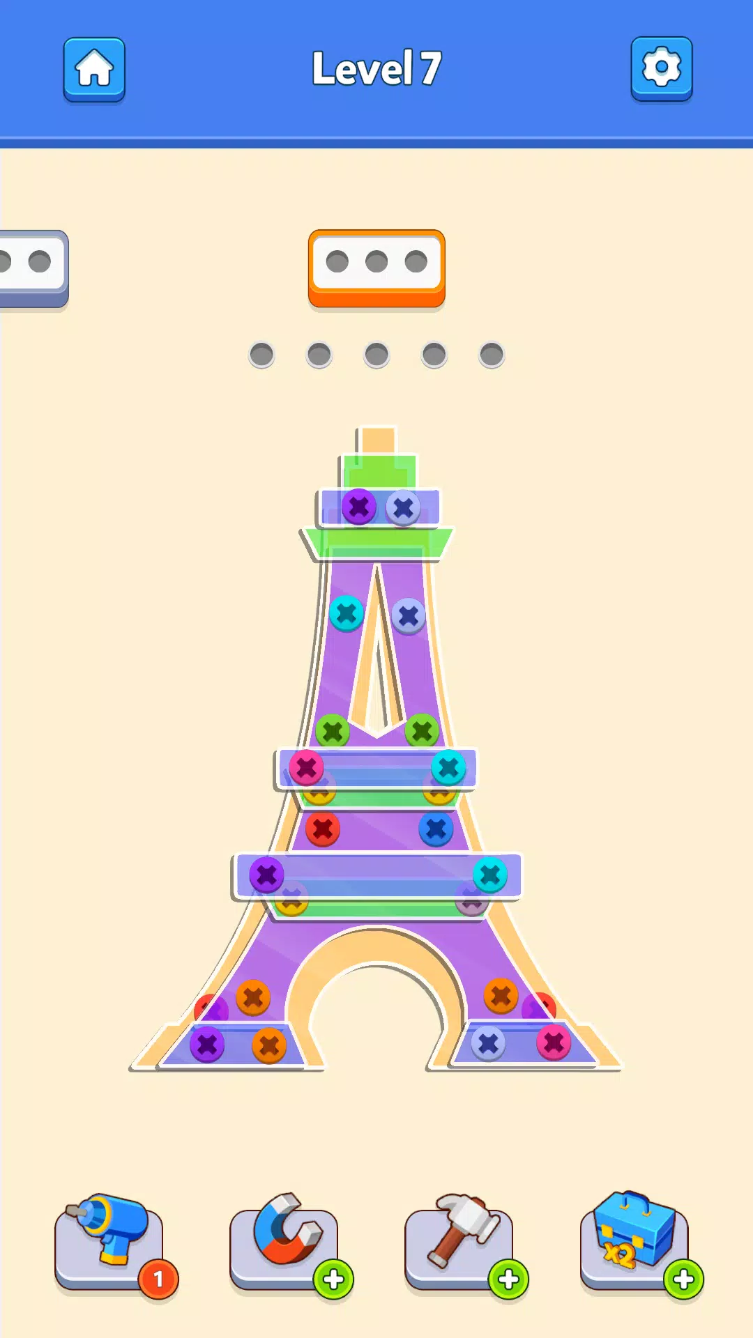 Screw Pin Jam Puzzle Nuts Bolt Captura de tela 0