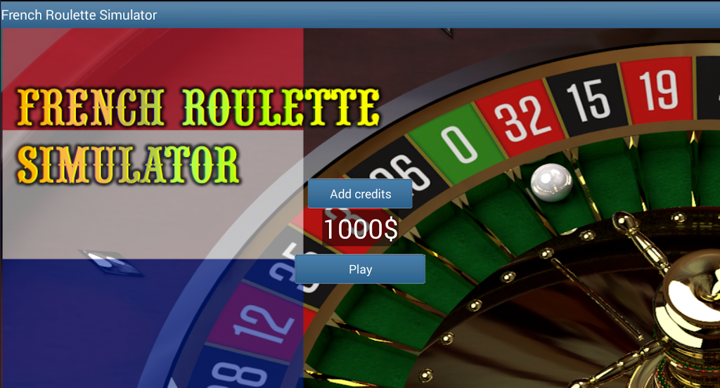 French Roulette Simulator Captura de pantalla 0