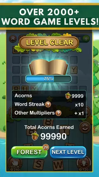 Word Forest: Word Games Puzzle Schermafbeelding 1