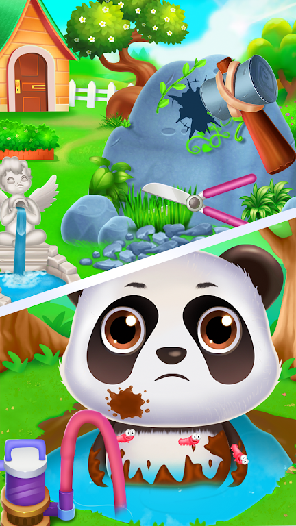 Schermata Panda caretaker pet salon game 2