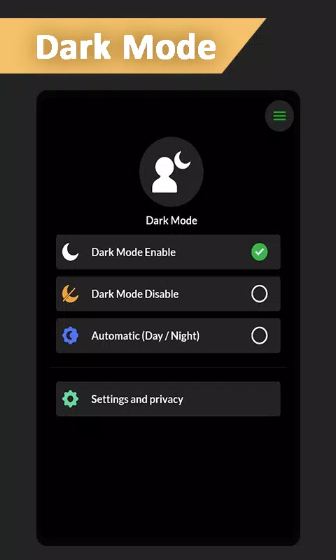 Dark Mode スクリーンショット 2