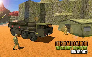 Offroad US Army Truck Driving স্ক্রিনশট 2