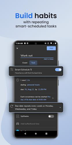 FlowSavvy: Time Block Planner ภาพหน้าจอ 1