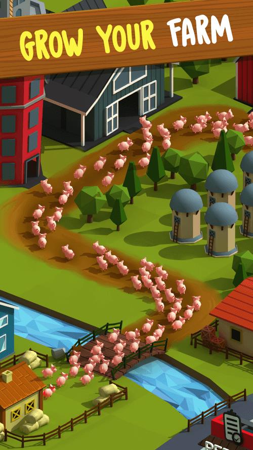 Tiny Pig Tycoon: Piggy Games Скриншот 1