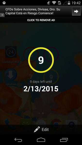 Countdown Widget স্ক্রিনশট 1