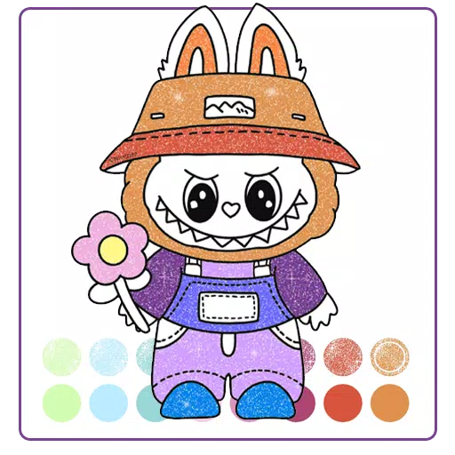 Labubu Glitter Coloring