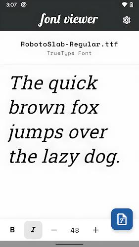 Font Viewer - Preview Fonts Captura de tela 0