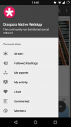 Diaspora Native WebApp Screenshot 2
