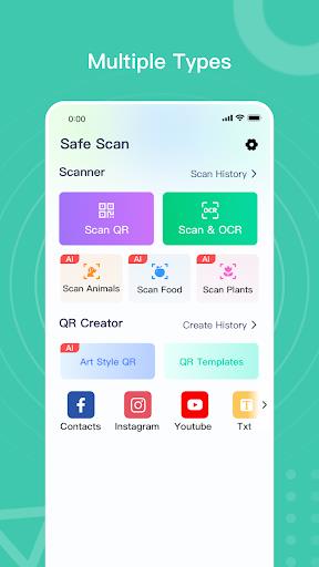 Safe QR OCR AI Scanner Creator Screenshot 1