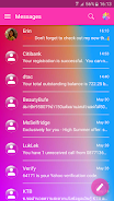 SMS Messages Glass Gradient Screenshot 1