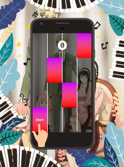 Piano Tiles Anime Spy X Family Capture d'écran 1