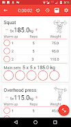 5x5 Workout Logger 스크린샷 0