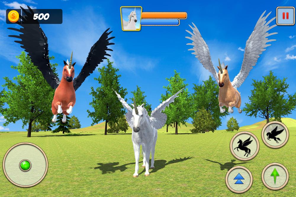 Unicorn Family Simulator Game स्क्रीनशॉट 0