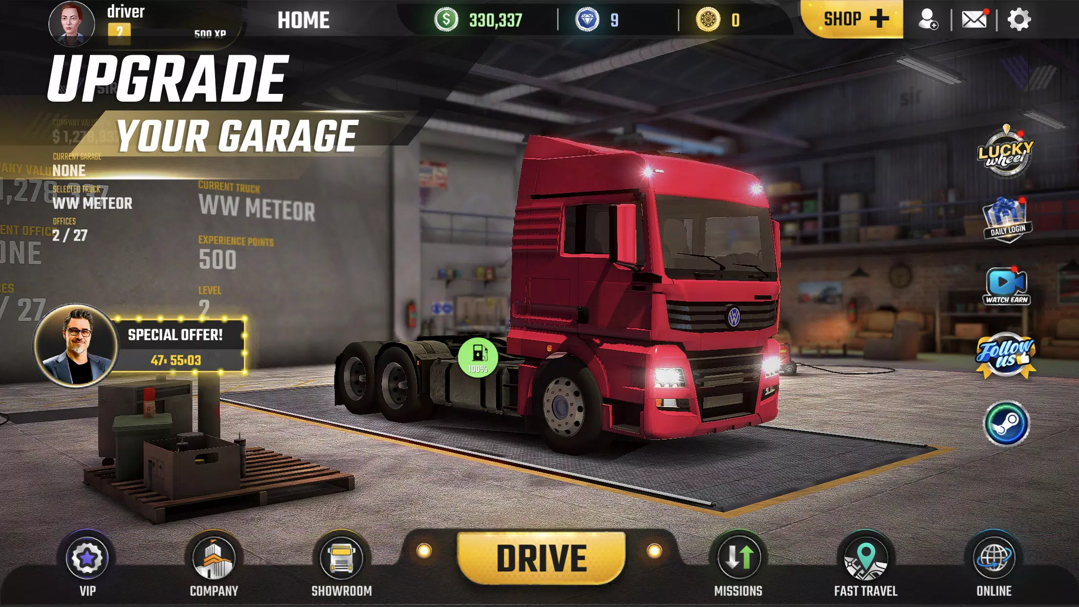 Truck Simulator World Captura de pantalla 0
