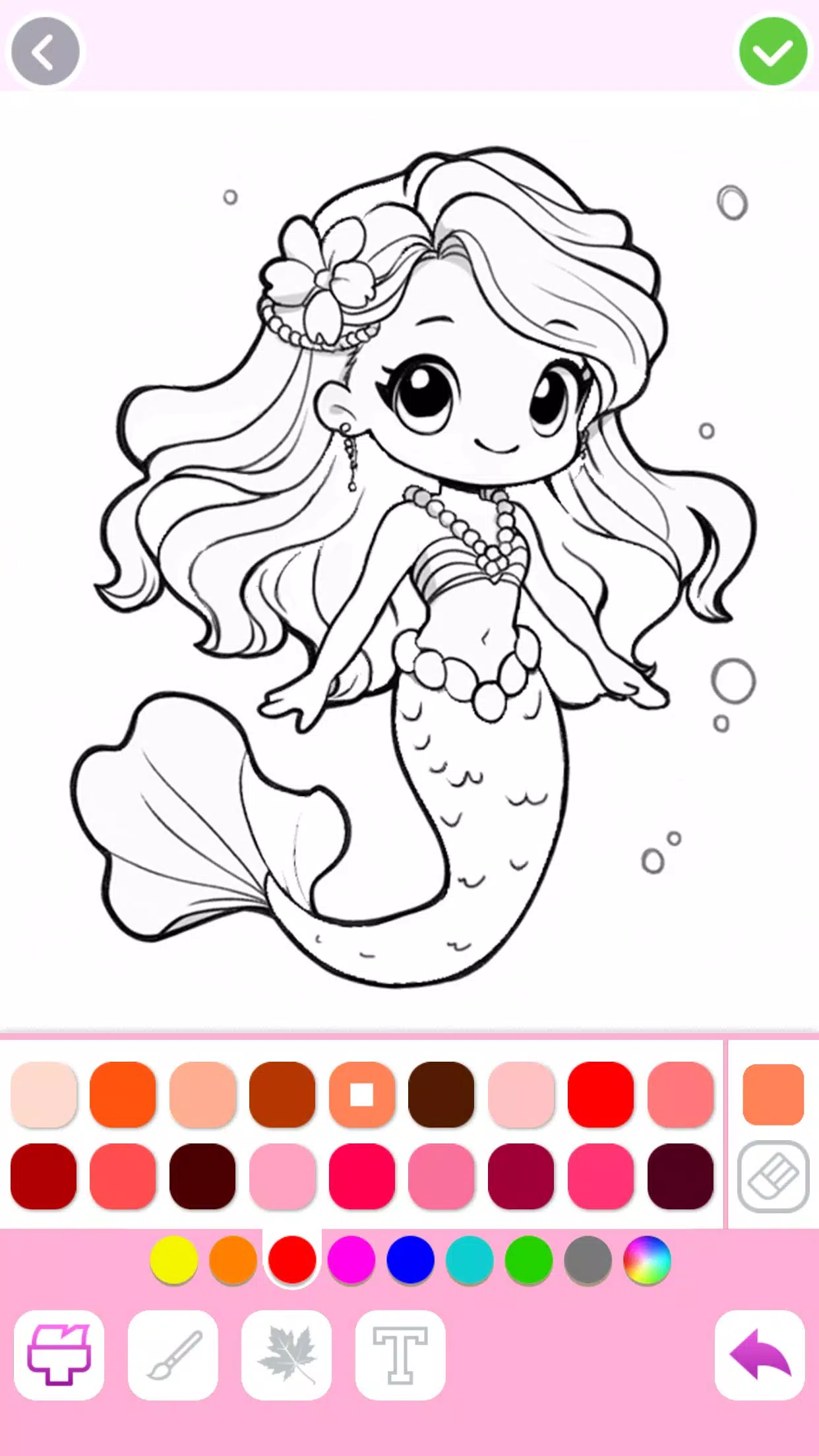 Mermaid Coloring:Mermaid games Ekran Görüntüsü 3