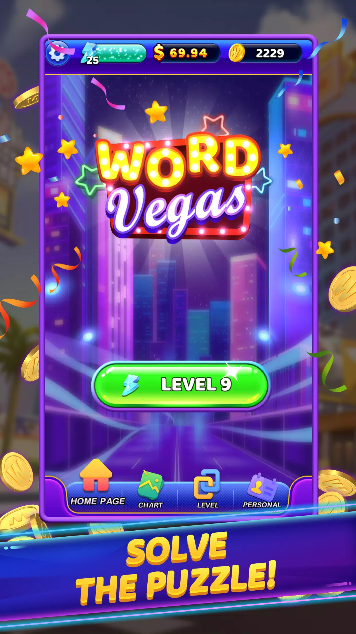 Word Vegas ဖန်သားပြင်ဓာတ်ပုံ 0