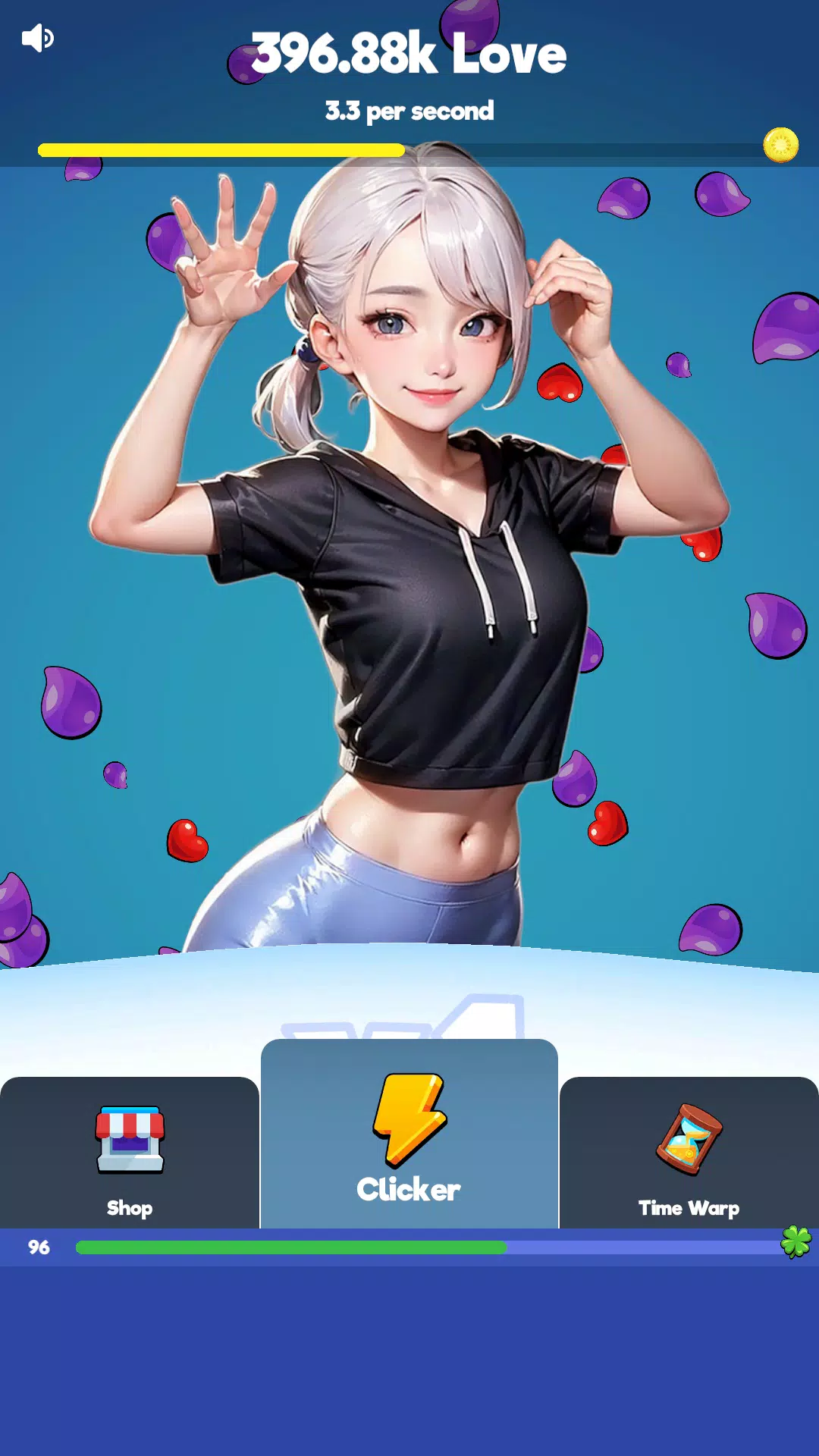 Sexy touch girls: idle clicker Ekran Görüntüsü 1