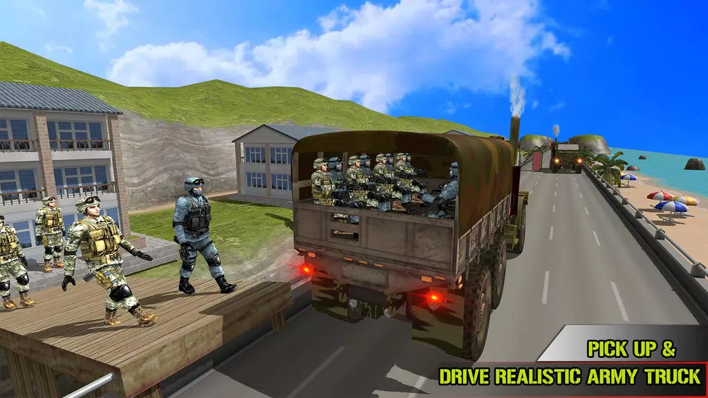 US Army Transporter Truck Game Скриншот 0