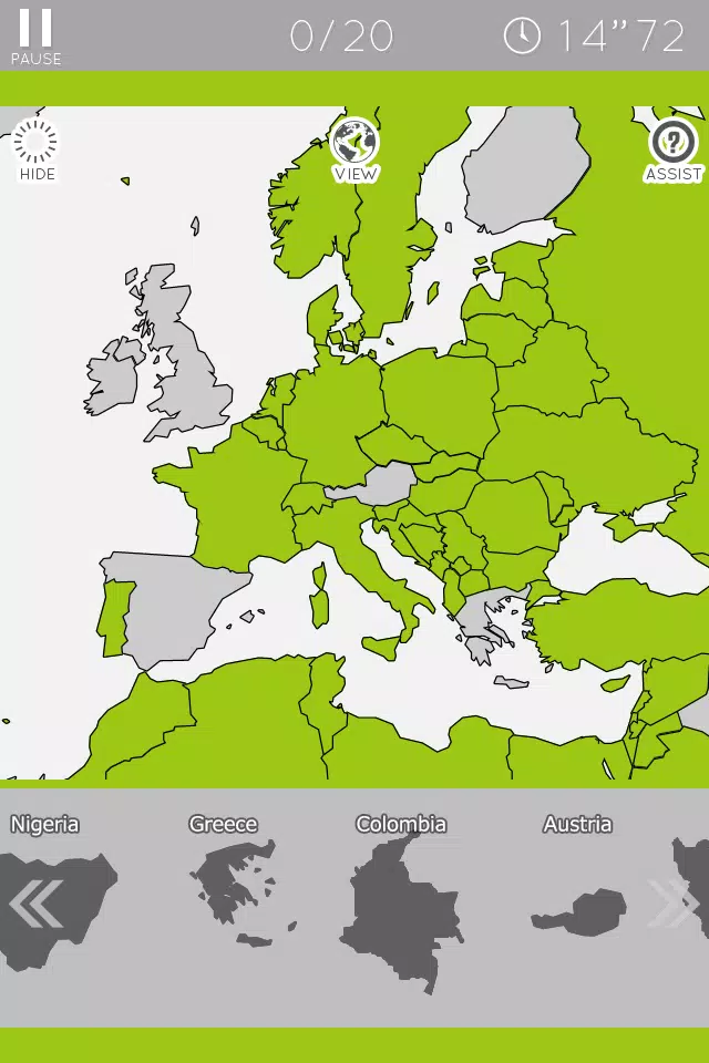 E. Learning World Map Puzzle Ảnh chụp màn hình 3