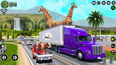 Animal Transport Truck Driving Ảnh chụp màn hình 2