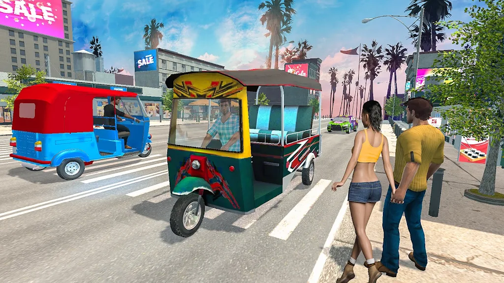 Grand Tuk Tuk Rickshaw Game 스크린샷 0