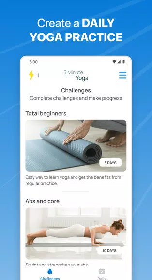 5 Minute Yoga Capture d'écran 0