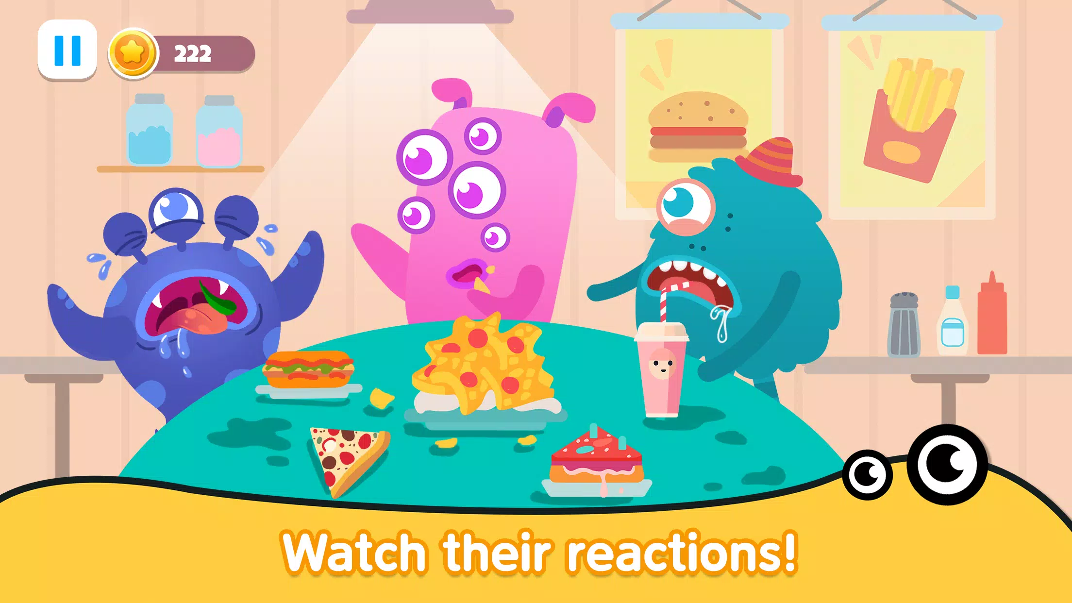 Kitchen monster games for kids Скриншот 2