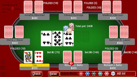 Texas Holdem Poker - Offline C 스크린샷 3