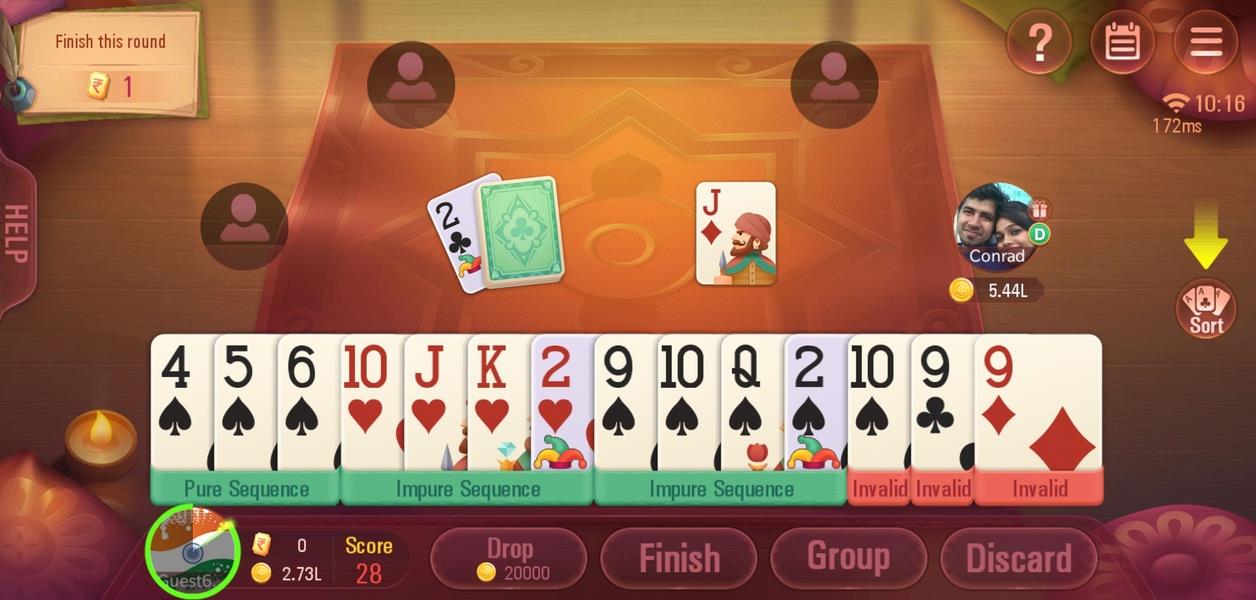 Rummy Plus - Online Indian Rummy Screenshot 1