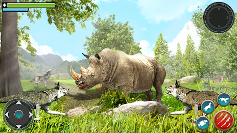 Wild Wolf Games: Animal Sim 3D Screenshot 3