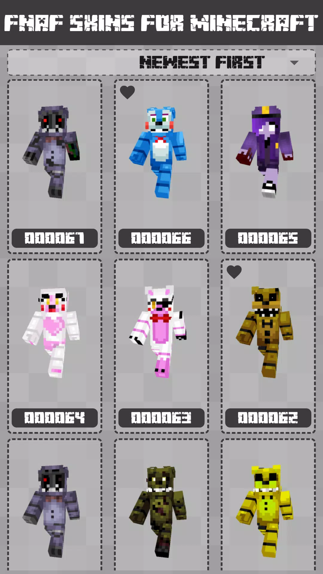 FNAF Skins for Minecraft PE Screenshot 1