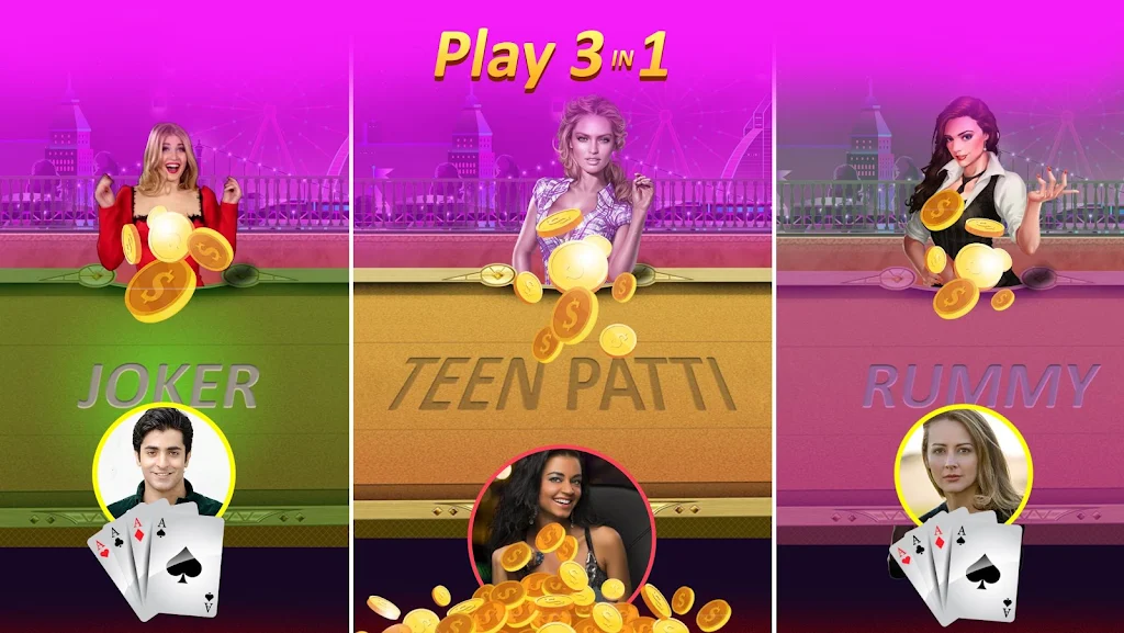 Teen Patti Gold + flash rummy poker callbreak ภาพหน้าจอ 0
