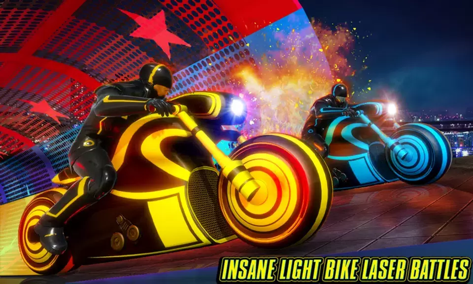 Light Bike Stunt Racing Game スクリーンショット 0