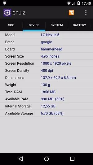 CPU Z ဖန်သားပြင်ဓာတ်ပုံ 1