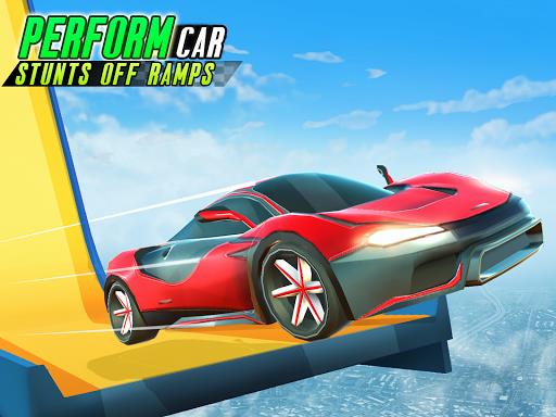 Mega Ramp Car Stunt-Car Racing Screenshot 1